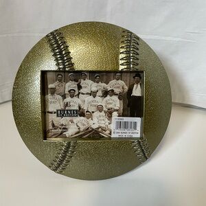 Burnes Of Boston Metallic Gold Baseball-Themed Picture Frame